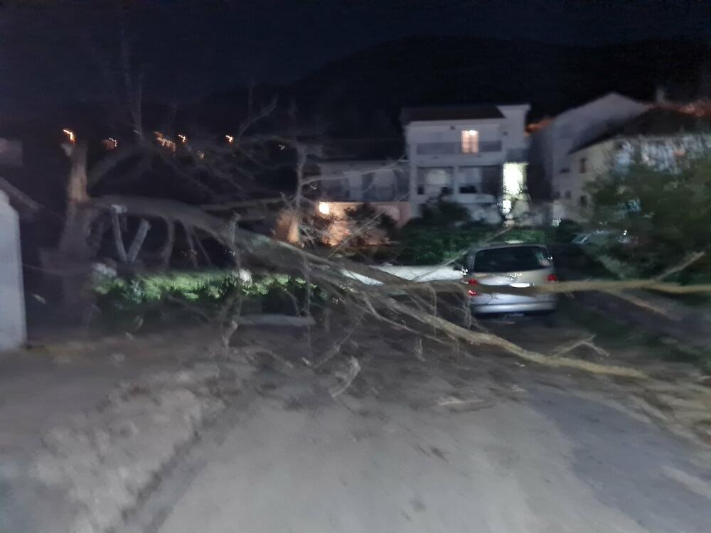 <p>Jaka bura, koja je na momente duvala i brzinom od preko 60 čvorova, pričinila je dosta problema i štete u Tivtu</p>
