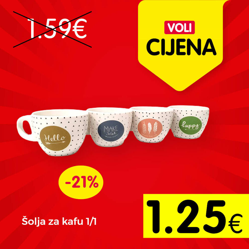 <p>Sjajan izbor artikala po VOLI cijenama</p>