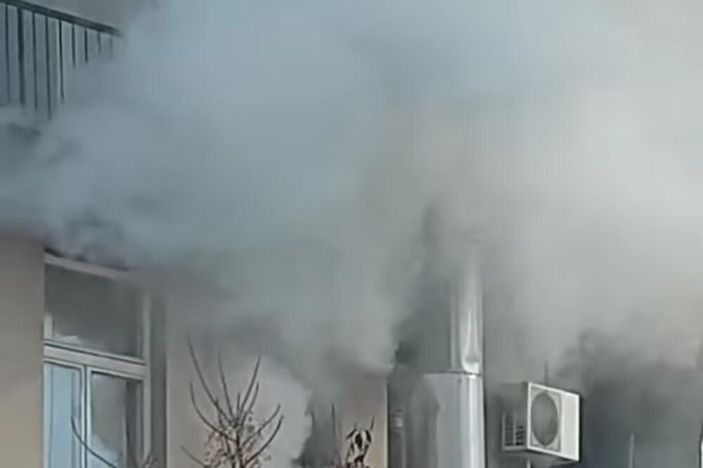 Požar kod Građevinske škole, Foto: Privatna arhiva