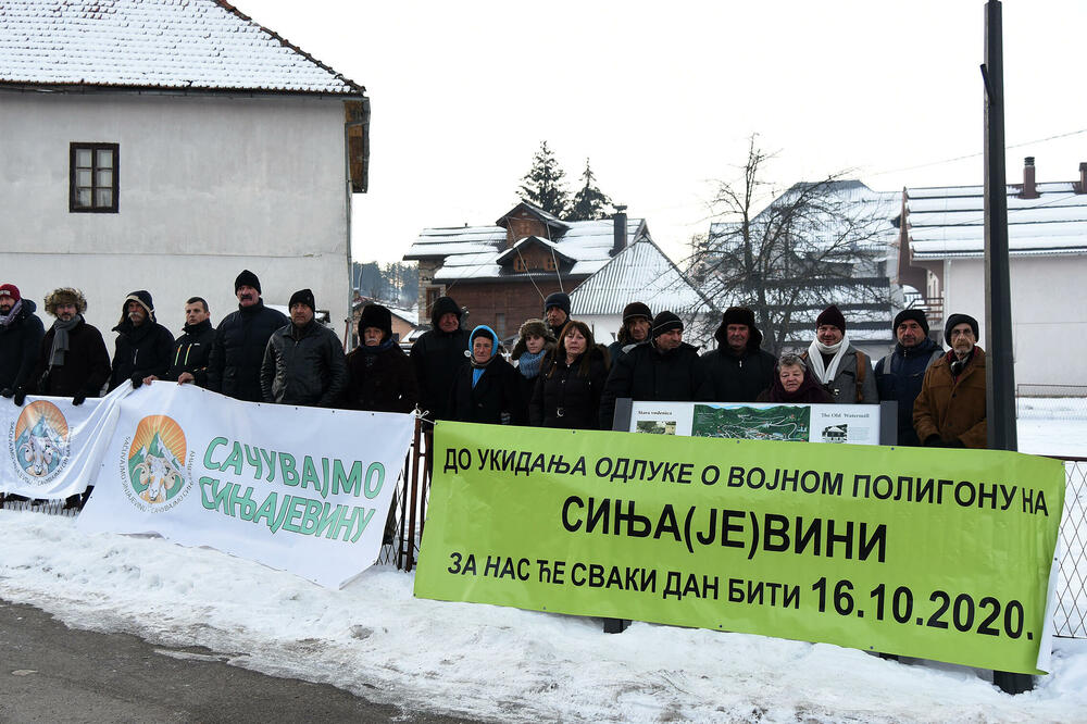 Sa današnjih protesta u Kolašinu, Foto: Luka Zeković