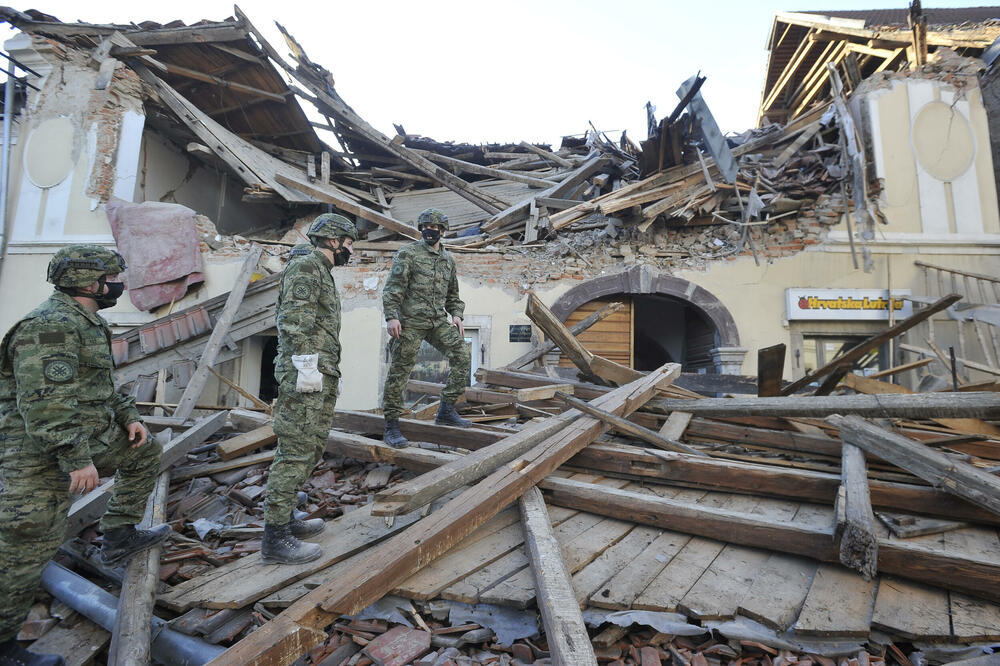 Hrvatsku je 2020. pogodio razorni zemljotres, Foto: Beta/AP