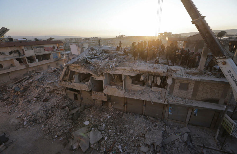 Nakon zemljotresa, Jindires, Sirija