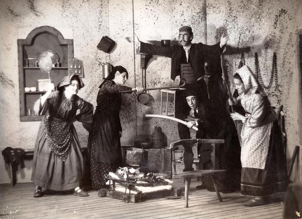 Predstava 'Pljusak' postavljena 1959-60. u Nikšićkom pozorištu