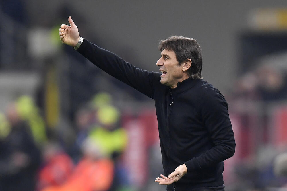 Konte na utakmici sa Milanom, Foto: Reuters