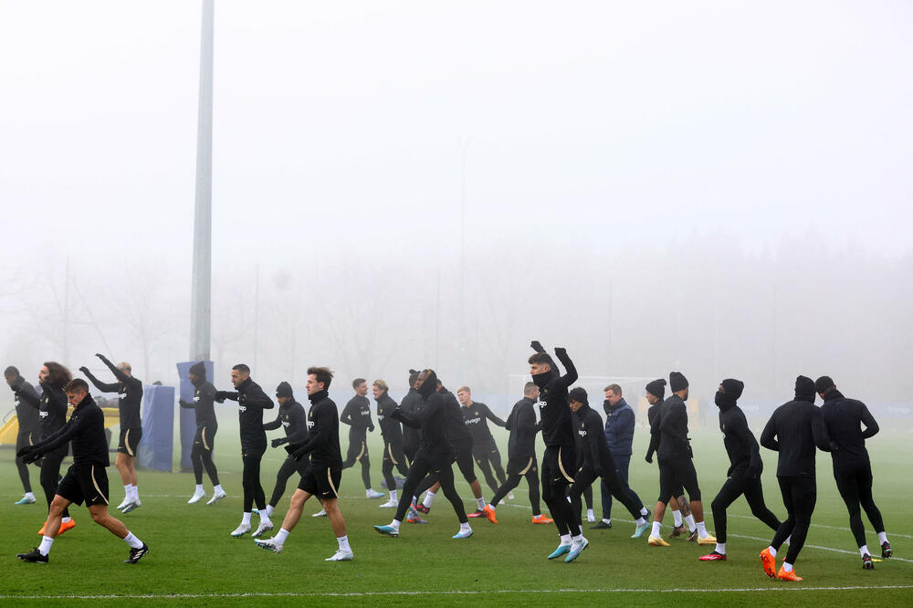 Fudbaleri Čelsija na treningu, Foto: Reuters