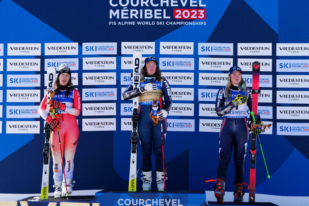 Marija Tereza Tviberg na pobjedničkom postolju, Foto: Reuters