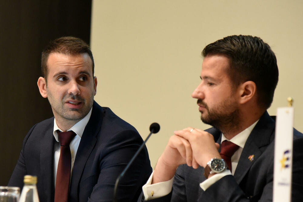 ”Cijela situacija ispala puno gora nego što možda i jeste”: Spajić i Milatović, Foto: Luka Zekovic