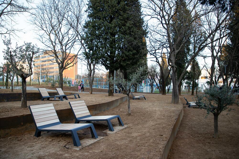 <p>"Posađeno je 70 sadnica drveća, 65 sadnica žbunja i 291 sadnica žive ograde. Izgrađeni su paviljon, staze i platoi od rizle, a ugrađen je i mobilijar modernog dizajna, kao i hidrosistem..."</p>