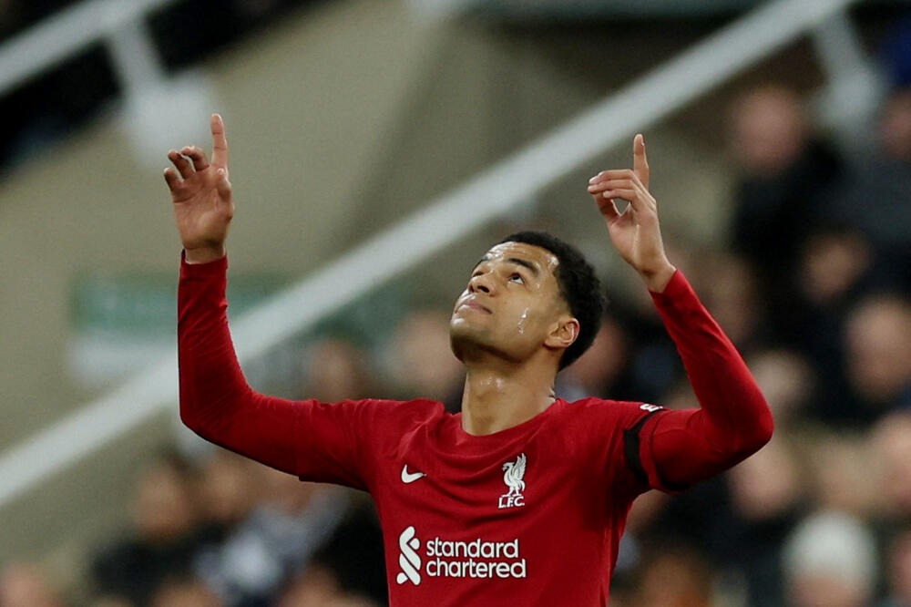 Kodi Gakpo proslavlja pogodak, Foto: Reuters