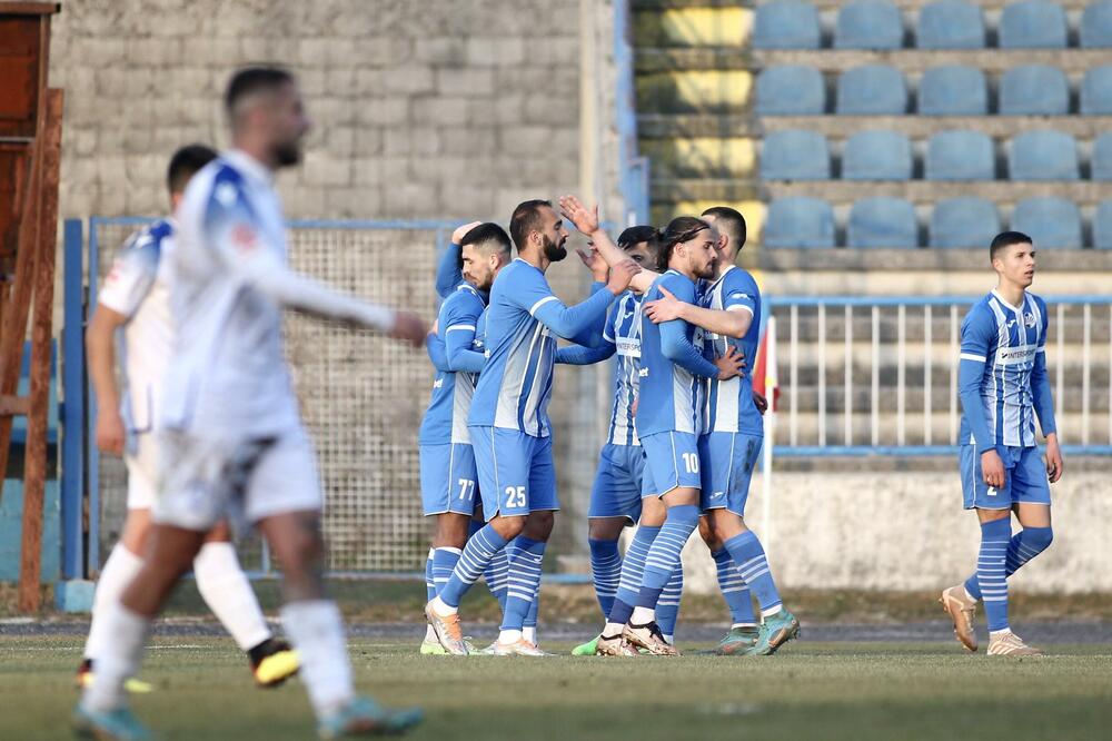 Radost igrača Sutjeske na današnjem meču, Foto: FSCG