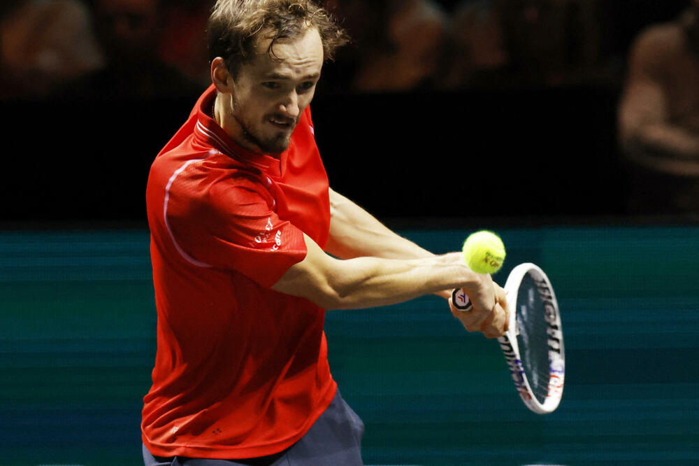 Medvedev na današnjem meču, Foto: Reuters