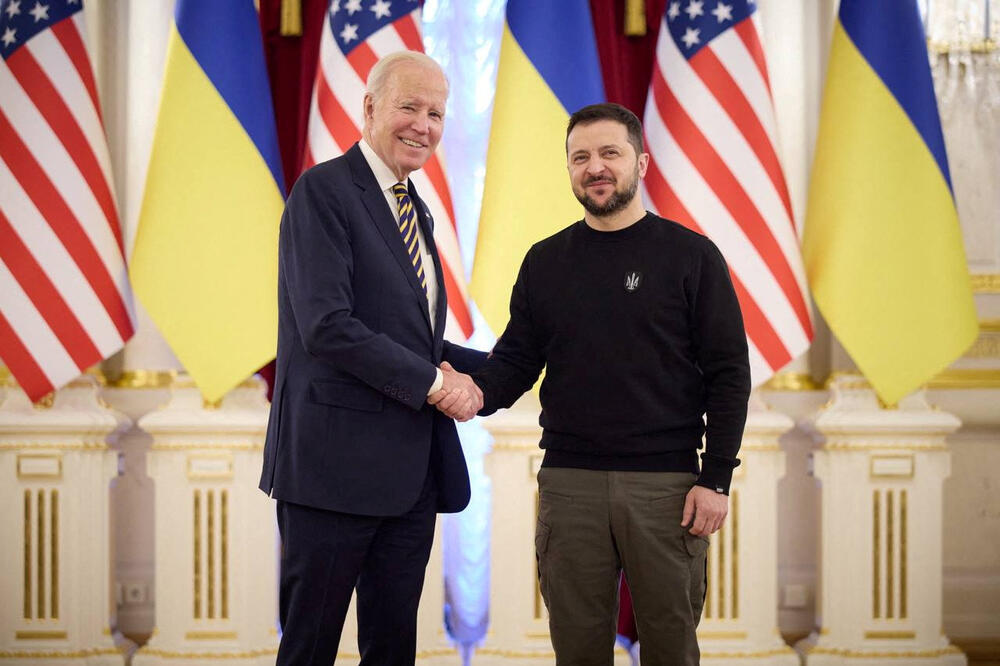 <p>Zelenski je kazao da je Bajdenova posjeta „izuzetno važan znak podrške svim Ukrajincima”</p>