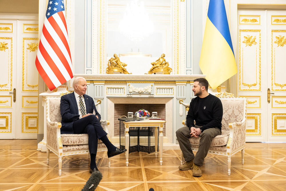 <p>Zelenski je kazao da je Bajdenova posjeta „izuzetno važan znak podrške svim Ukrajincima”</p>