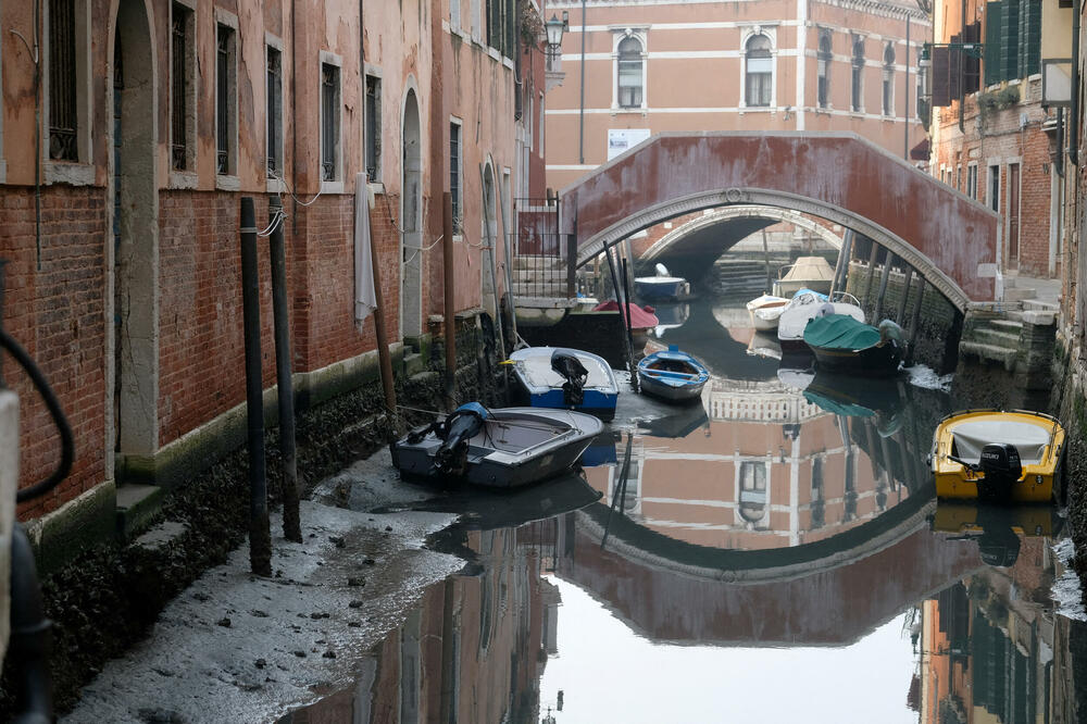Nedostatak vode u Veneciji, detalj iz prethodne sedmice, Foto: REUTERS