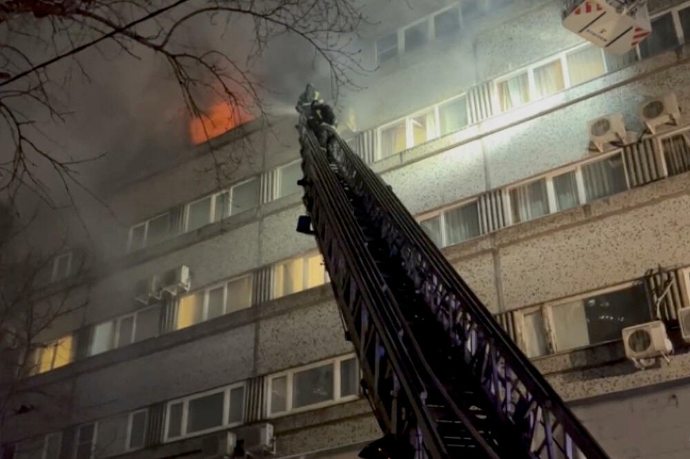 Hotel u Moskvi u kojem je izbio požar, Foto: Reuters