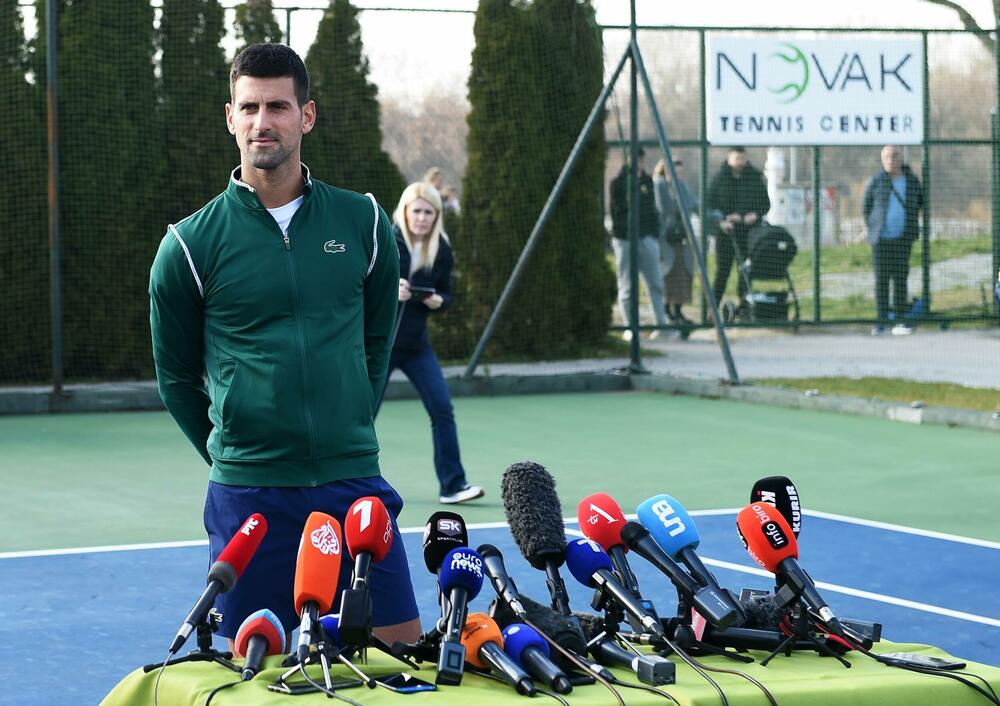 Novak Đoković na današnjoj pres konferenciji