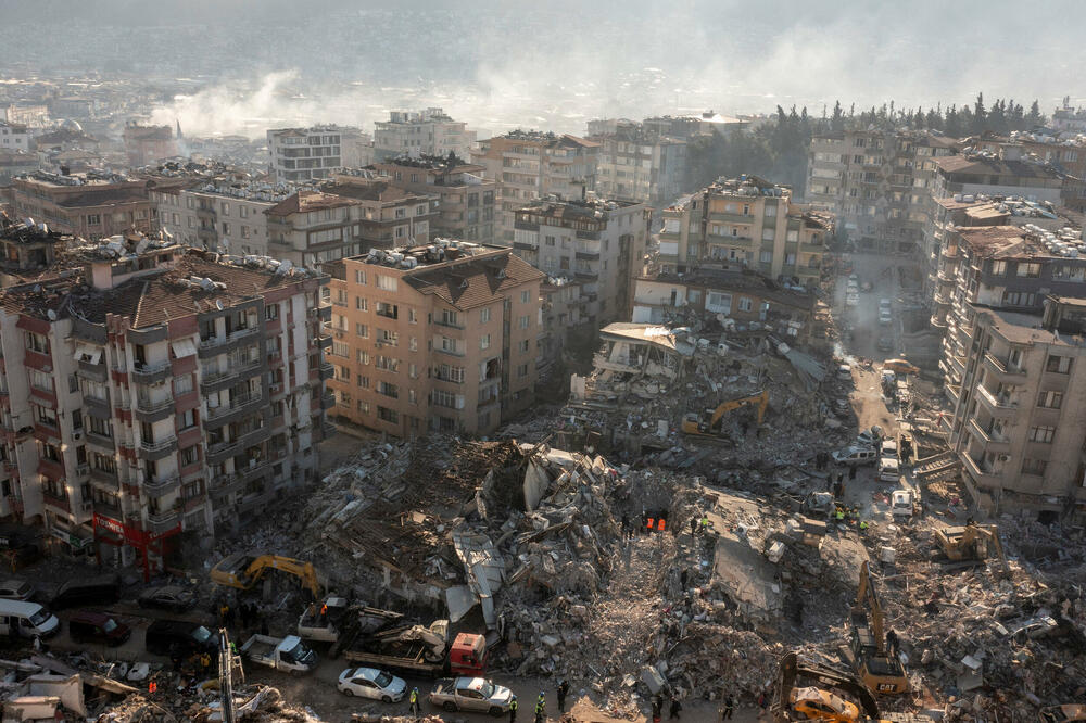 Srušene i oštećene zgrade u Hataju u Turskoj, Foto: Rojters