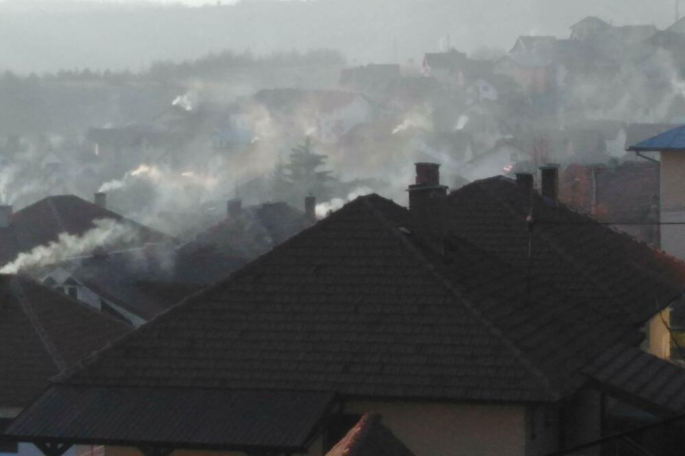 Zagađenje vazduha u Pljevljima, Foto: Goran Malidžan