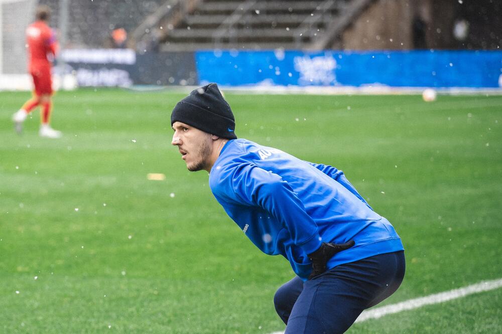 Jovetić je spreman da pomogne za današnji meč Herte na Baj areni, Foto: Twitter.com/HerthaBSC