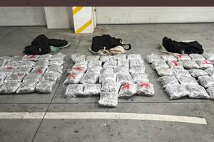 Zaplijenjeno 75 kilograma marihuane, uhapšen mladić iz Tuzi