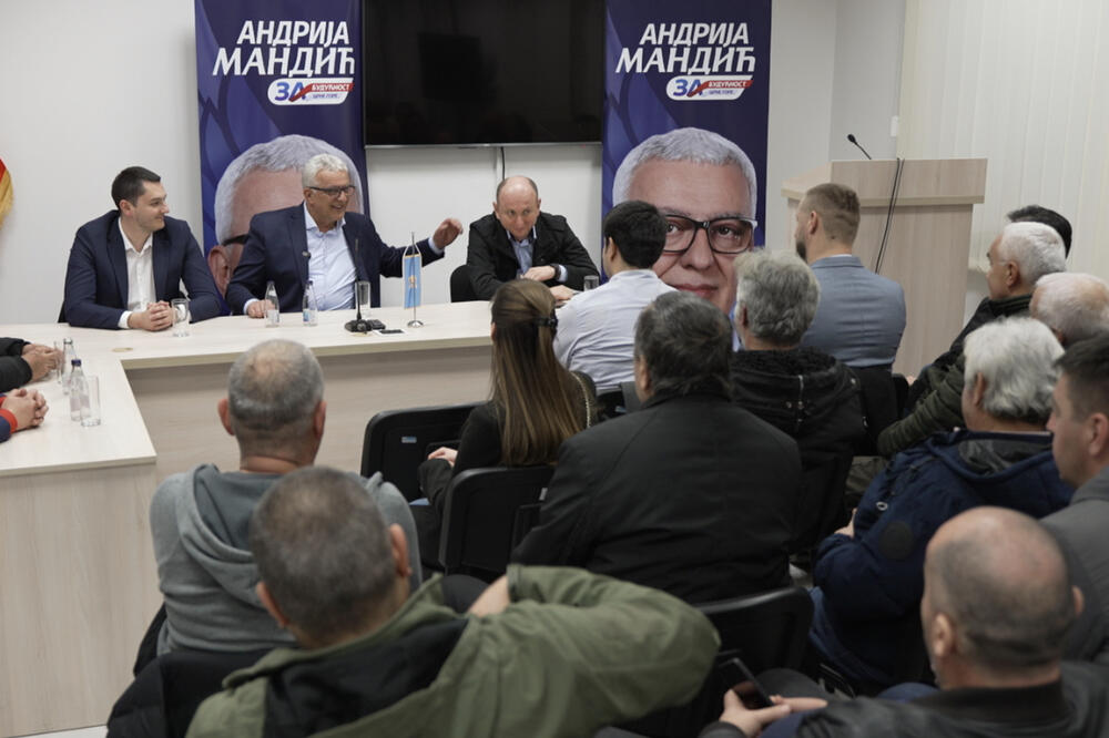 Mandić u Mojkovcu, Foto: Demokratski front