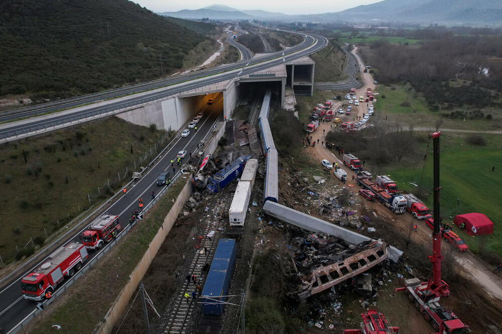 Najveća željeznička nesreća u Grčkoj, Foto: Reuters