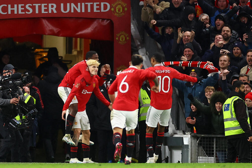 Slavlje nakon gola Alehandra Garnaća za 2:1, Foto: Reuters/Carl Recine