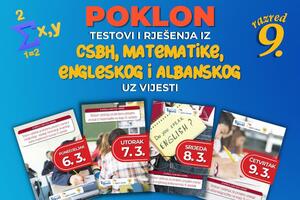 Danas poklon uz Vijesti - testovi iz albanskog za osnovce