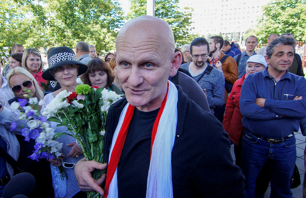 Bjaljacki nakon oslobađanja iz zatvora 2014.