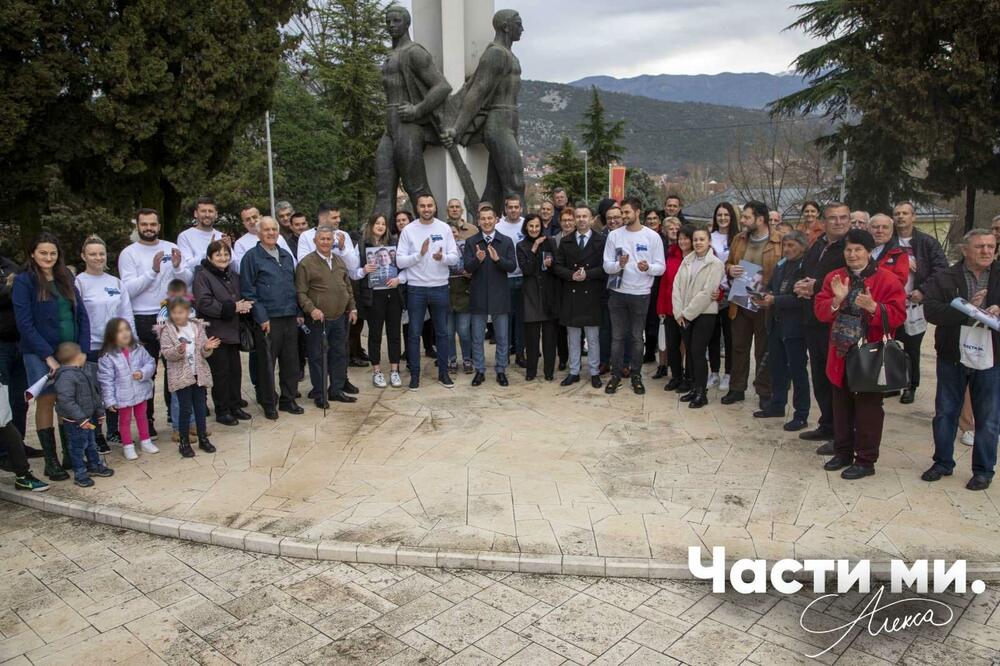 Bečić u Danilovgradu, Foto: Demokratska Crna Gora