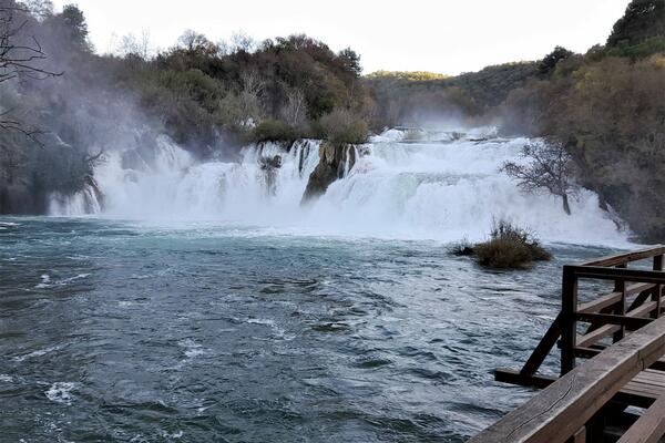 Get to know the surroundings: Krka waterfalls