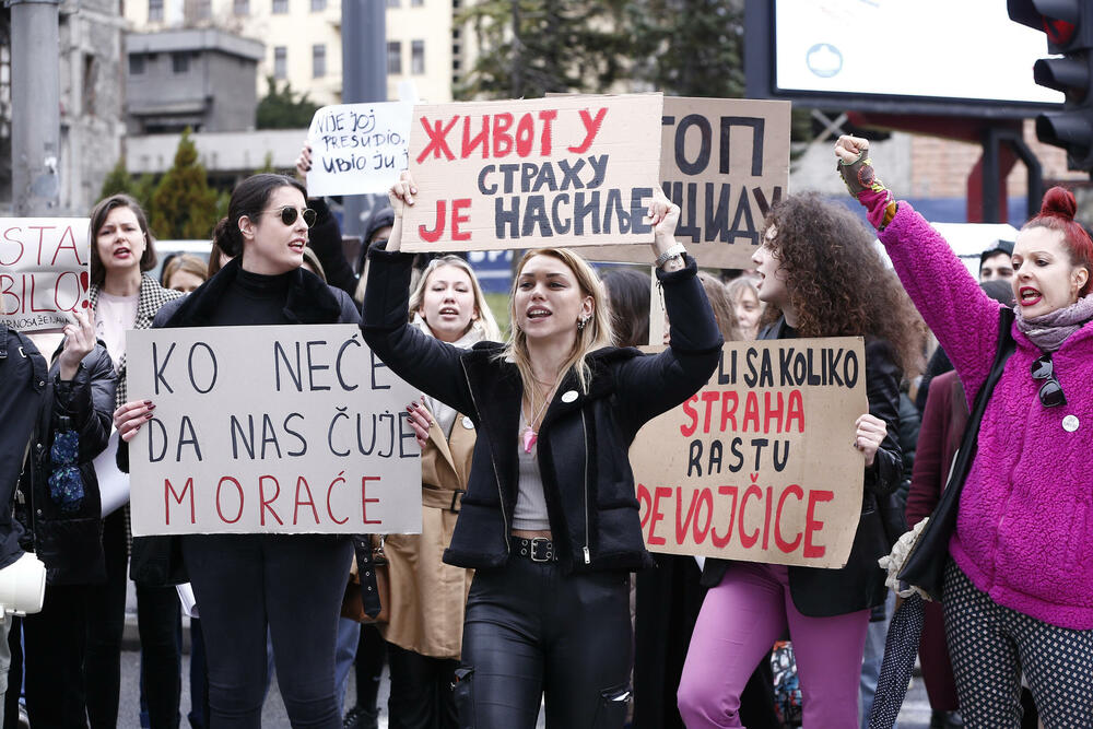 Protest “Nijedna više” u Beogradu