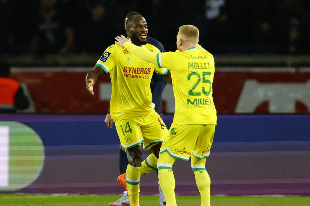 Ignatijus Ganago slavi gol protiv PSŽ-a, Foto: REUTERS/Sarah Meyssonnier