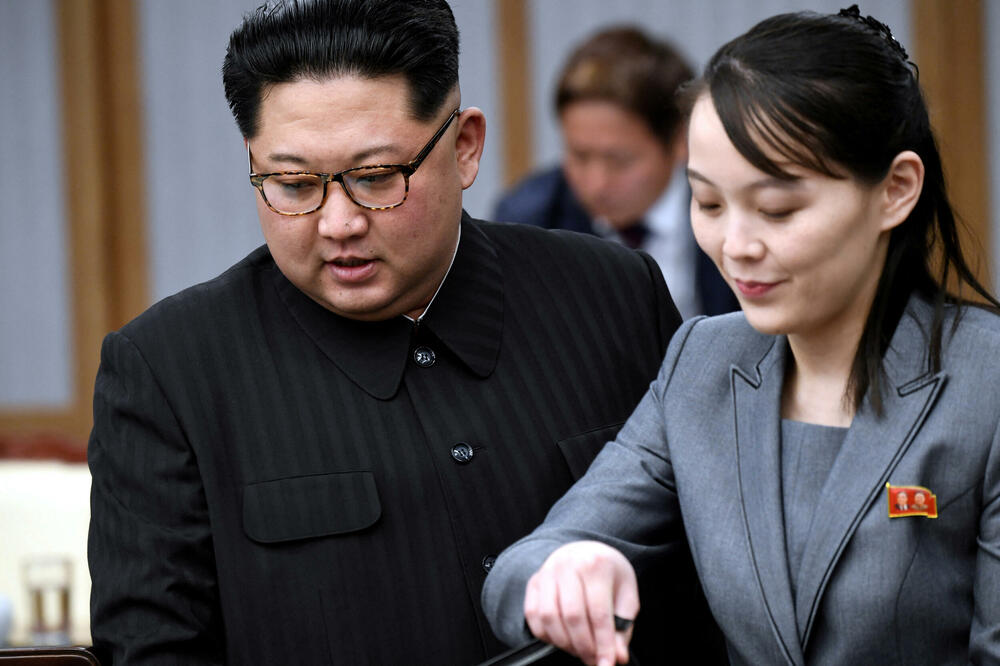 Kim Džong Un i njegova sestra Kim Jo Džong, Foto: REUTERS