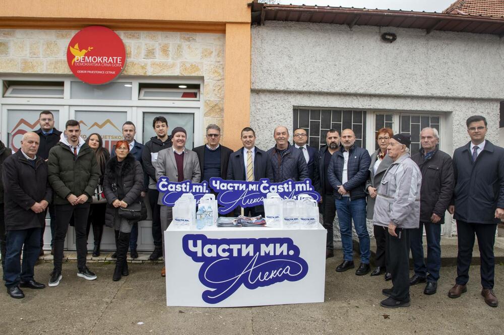 Bečić i Demokrate tokom posjete Prijestonici, Foto: Demokratska Crna Gora