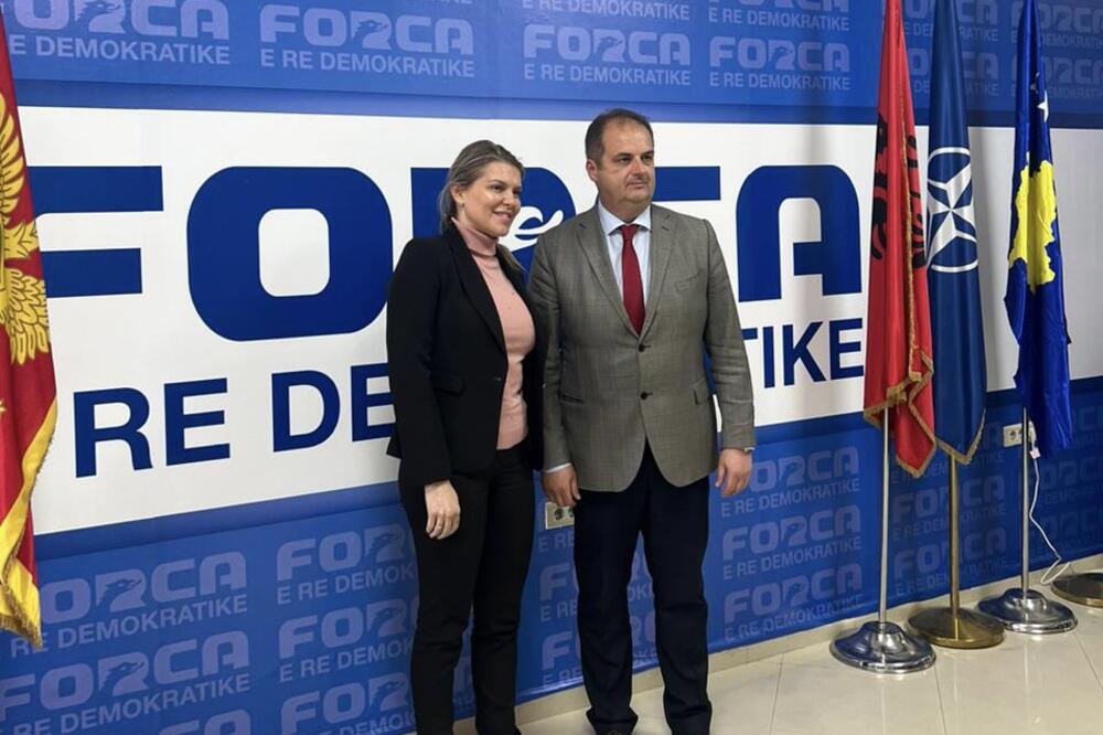 Vuksanović Stanković i Nimambegu na sastanku u Ulcinju, Foto: SDP
