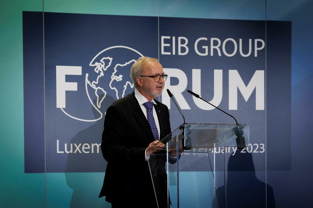 Verner Hojer na forumu Grupacije EIB, Foto: EIB