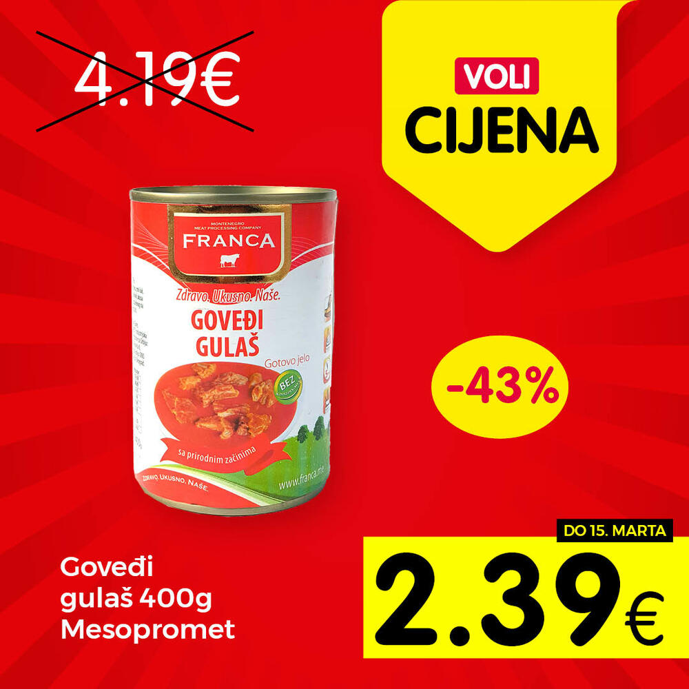 <p><em>Posjetite obližnji Voli ili Naš diskont market</em></p>