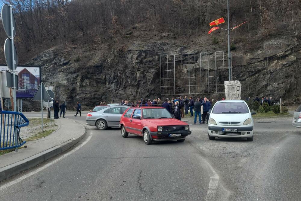Blokada magistralnih puteva prema Bijelom Polju i Podgorici, Foto: Jadranka Ćetković
