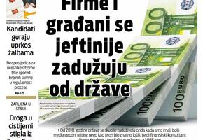 Naslovna strana "Vijesti" za 10. mart 2023. godine