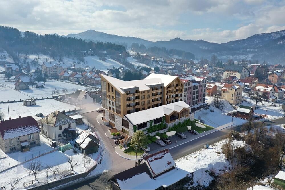 Projektovani izgled zgrade u centru Kolašina