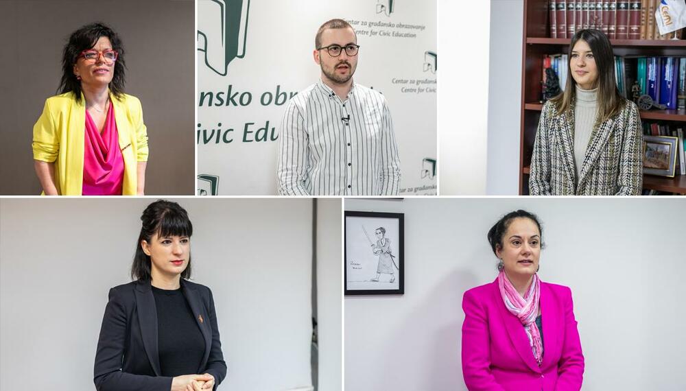 Maja Bjelić, Milena Popović Samardžić, Marina Vujačić, Damir Suljević, Marija Popović Kalezić