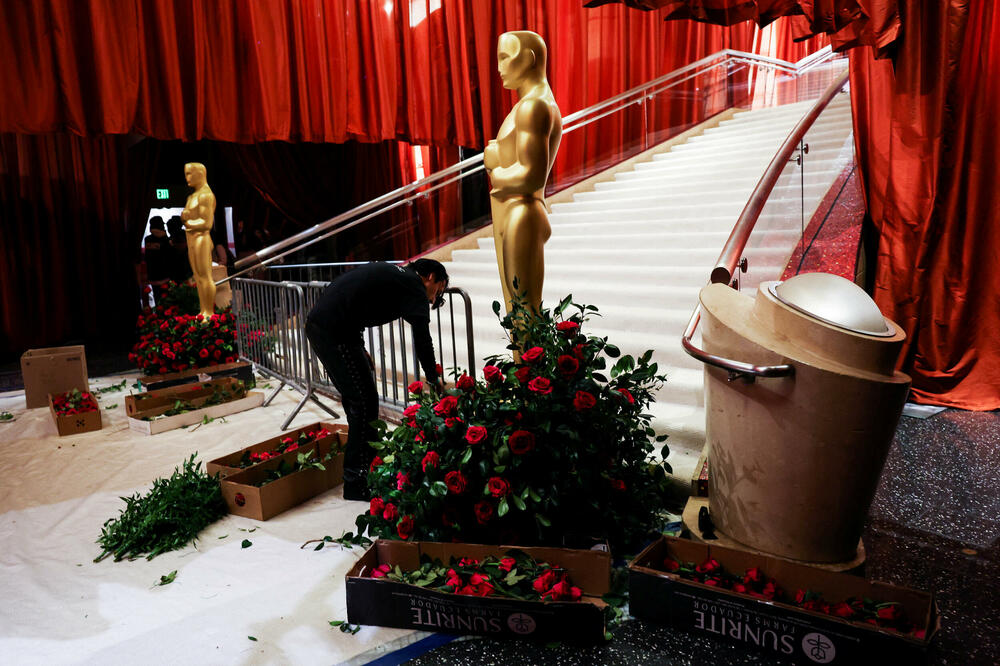 Spremanje svečanog teatra za dodjelu Oskara u Holivudu, Foto: REUTERS