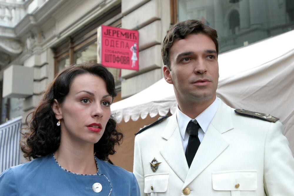 Sa Slobodom Mićalović u seriji “Ranjeni orao”