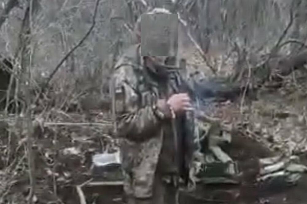 Snimak neposredno pre ubistva ukrajinskog vojnika, Foto: Screenshot video