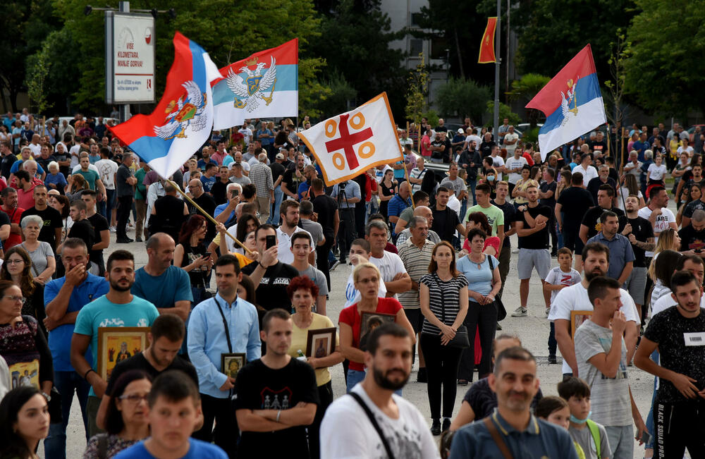 Sa protestne litije uoči parlamentarnih izbora 2020.