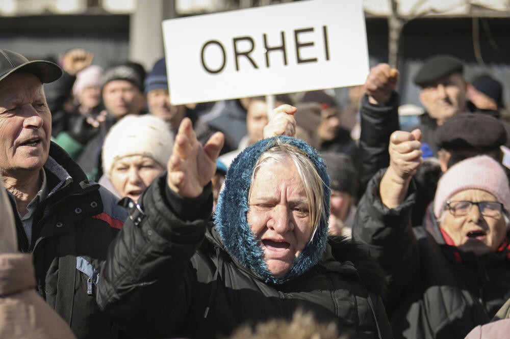 Sa antivladinih protesta u Kišinjevu, Foto: Beta/AP