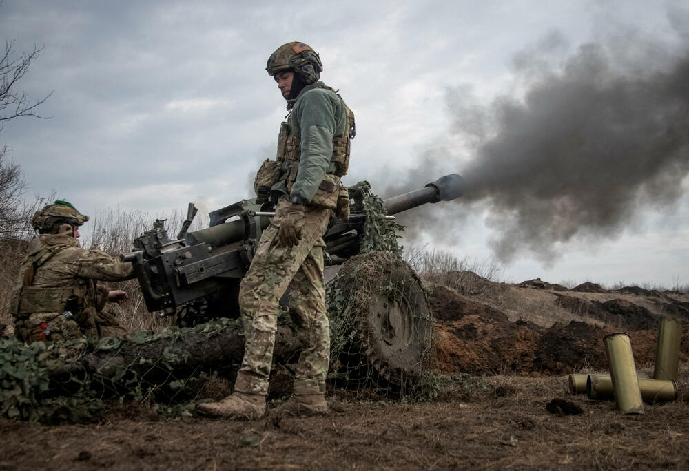 Ukrajinski vojnici na frontu blizu Bahmuta - 
