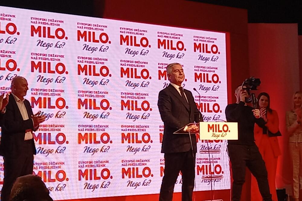 Đukanović na skupu, Foto: Goran Malidžan