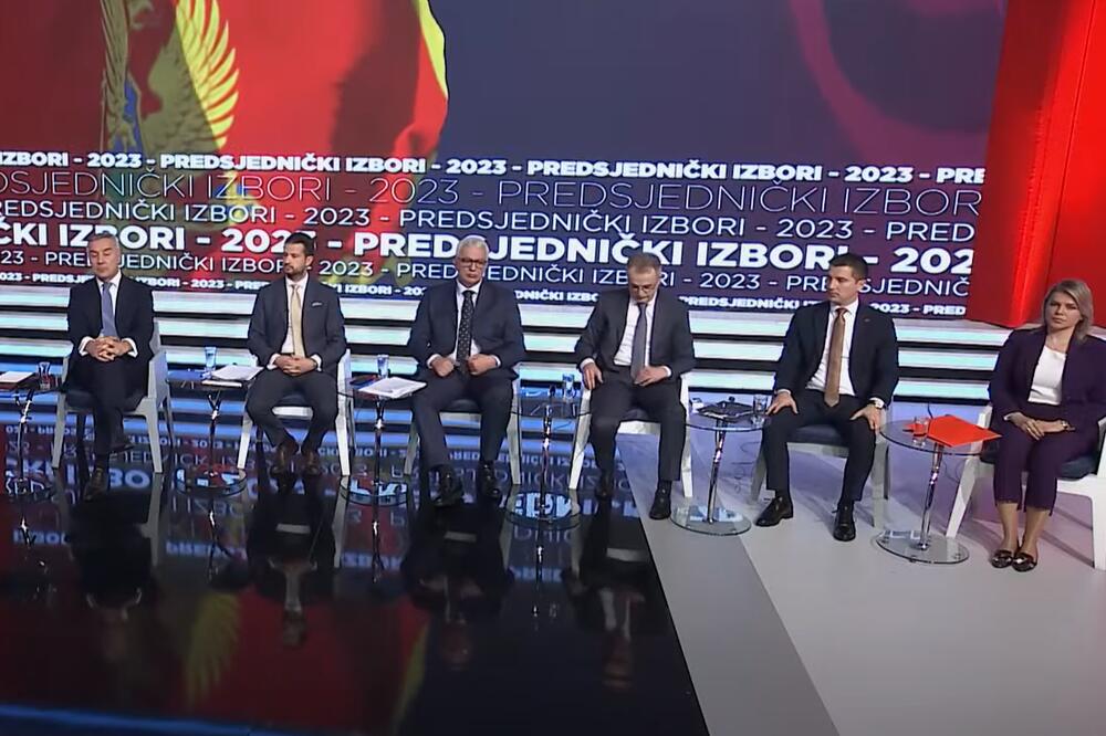 Predsjednički kandidati: Detalj s debate na RTCG-u, Foto: Screenshoot